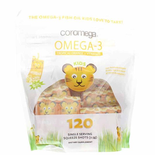 Kids Omega-3 Tropical Squeeze + D, COM